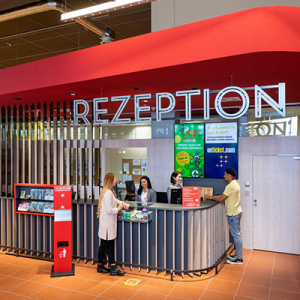 Rezeption eines INTERSPAR Hypermarkts