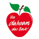 "Von dahoam das Beste"-Logo auf weißem Hintergrund