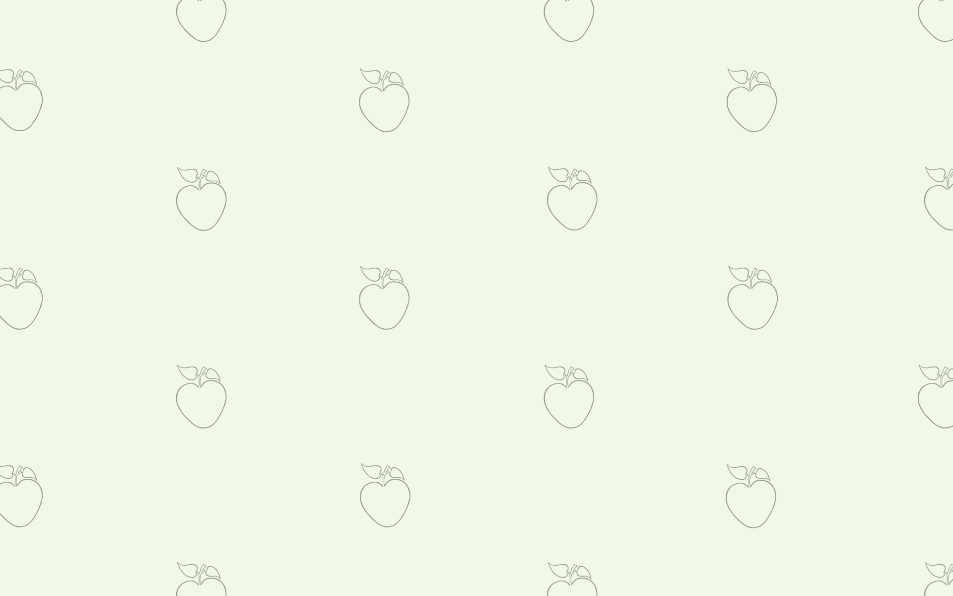 Mehrere Äpfel-Grafiken auf einem grünen Hintergrund