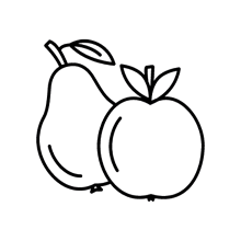 Apfel und Birne-Icon