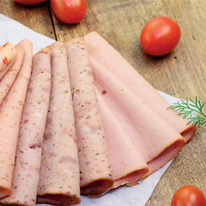 Ein Teller mit verschiedener Aufgeschnittener Wurst