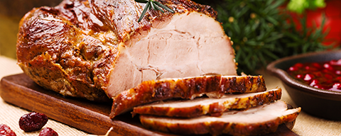 Ein knusprig gebackener Schweinebraten