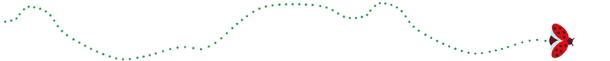 Eine Grafik von einem kleinen Marienkäfer, der ins Bild krabbelt