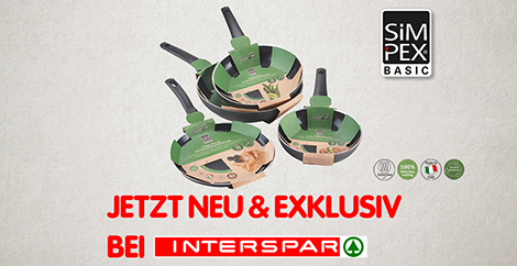 Video-Thumbnail zu den Pfannen aus recycelten Aludosen von SIMPEX Professional