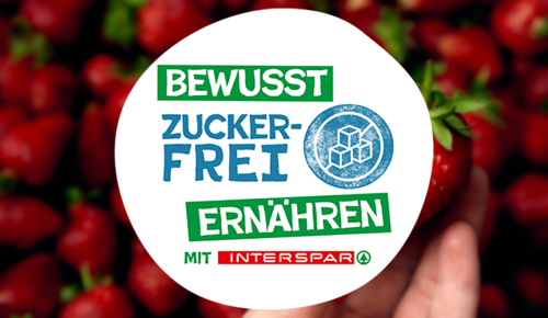 "Bewusst Zuckerfrei mit INTERSPAR"-Bubble