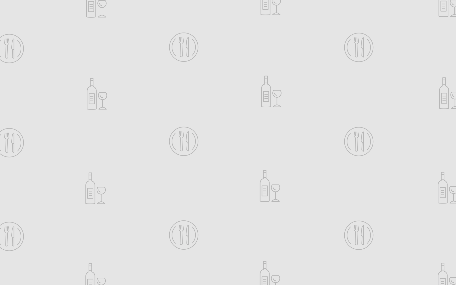 Viele kleine Gastronomie-Icons auf einem grauen Hintergrund