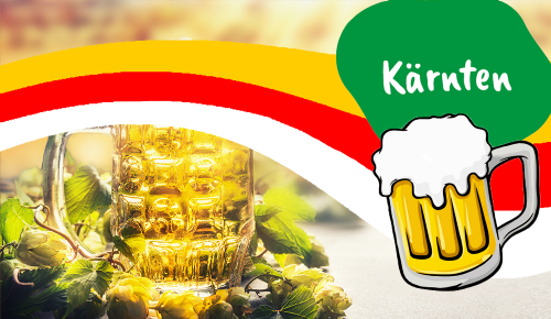 Sujet zur Bierverkostung im Bundesland Kärnten