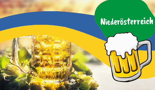 Sujet zur Bierverkostung im Bundesland Niederösterreich