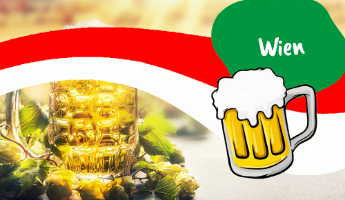 Sujet zur Bierverkostung im Bundesland Wien