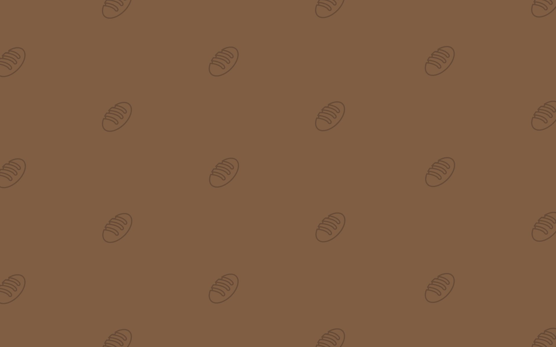 Viele kleine Brot-Icons auf einem braunen Hintergrund
