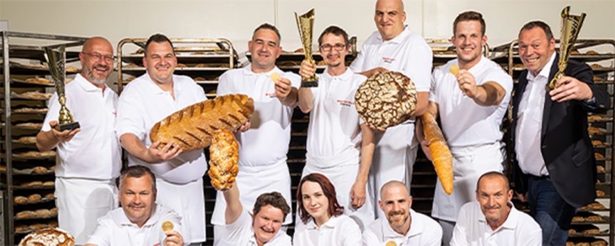 Team der INTERSPAR-Bäckerei bei der Medaillenehrung