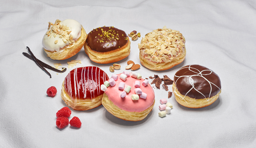 Die verschiedenen Gourmetkrapfen aus der INTERSPAR-Backstube