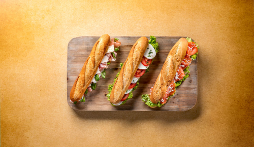 Drei verschiedene Baguettes aus der INTERSPAR Market Kitchen