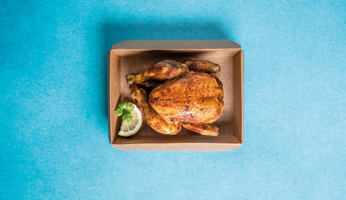Frisch gebratenes Grillhendl von der INTERSPAR Market Kitchen