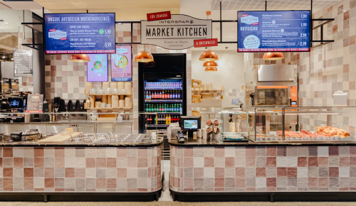 Blick auf die Market Kitchen im INTERSPAR Wien Heiligenstadt