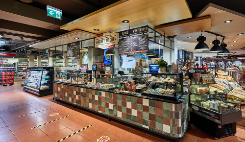 Blick auf die Market Kitchen im INTERSPAR Bregenz