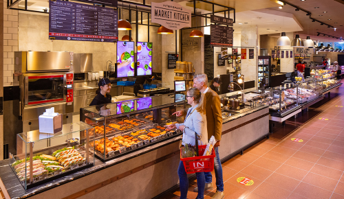 Blick auf die Market Kitchen im INTERSPAR Lienz Nußdorf