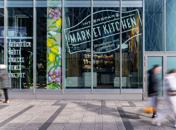 Eingang zur Market Kitchen Wien Mitte The Mall