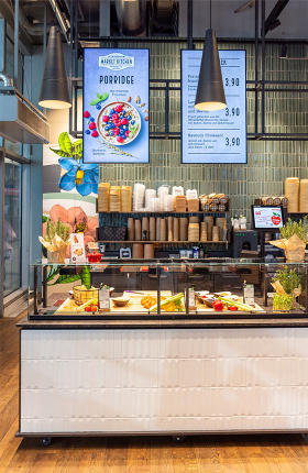 Verkaufstheke in der Market Kitchen Wien Mitte The Mall