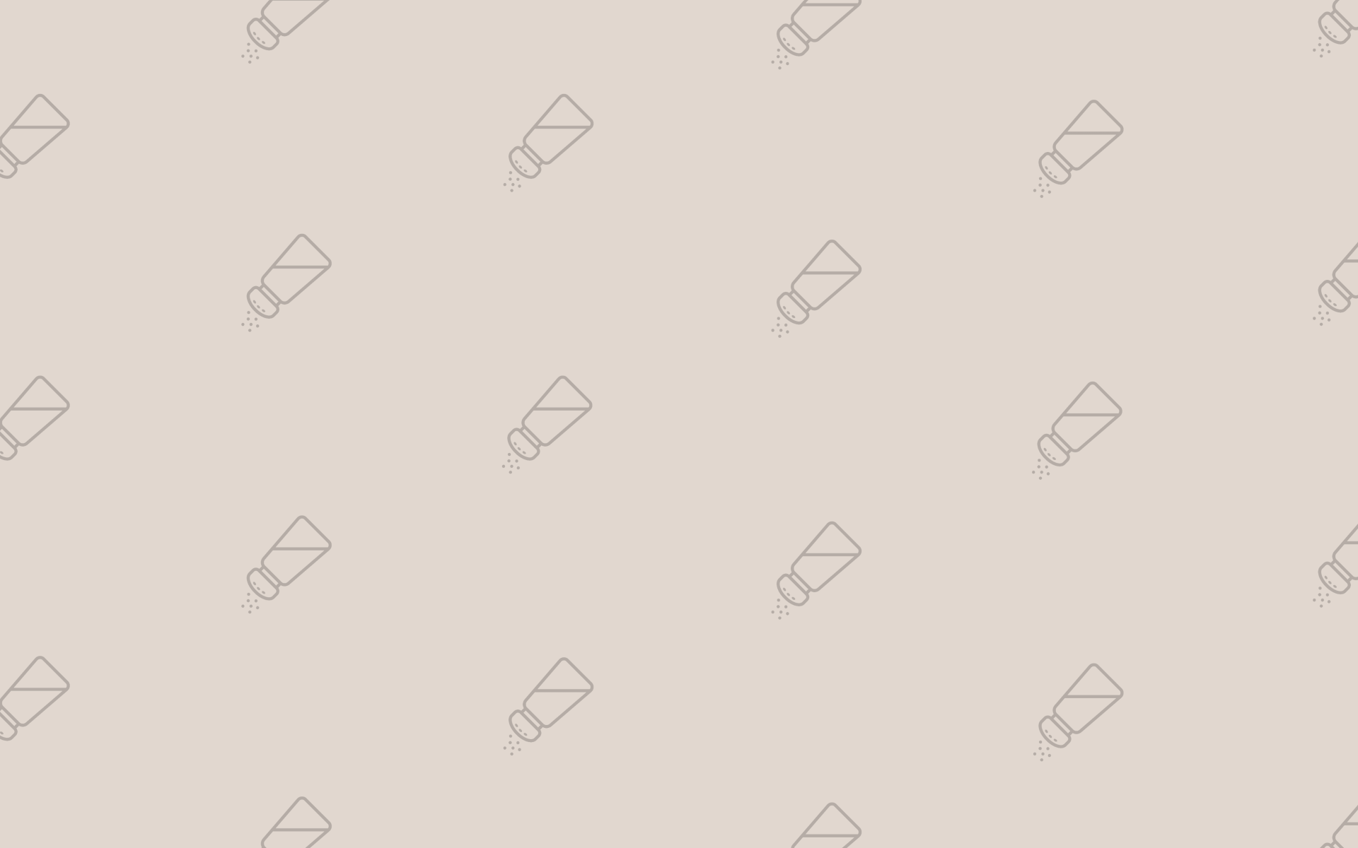 Viele Salzstreuer-Icons auf einem hellbraunen Hintergrund