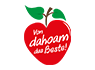 "Von dahoam das Beste"-Logo auf transparentem Hintergrund