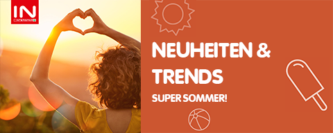 Sujet zu den Neuheiten & Trends bei INTERSPAR mit der Aufschrift "Super Sommer!"