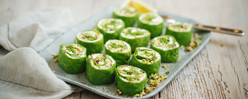 SPAR Mahlzeit! Spinat Wraps mit Avocado und Sprossen