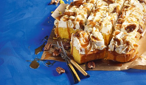 SPAR Mahlzeit! Kürbiskuchen mit Pekannuss-Karamell-Topping