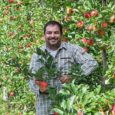 Portraitfoto von Obstbauer Wammes