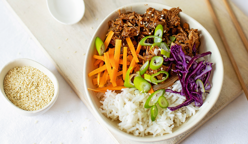 SPAR Mahlzeit! Asiatische Jackfrucht-Bowl