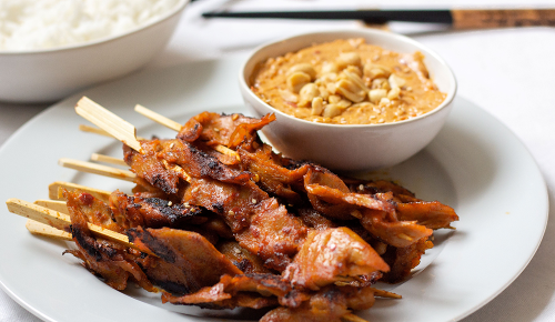 SPAR Mahlzeit! Vegane Satay Spieße