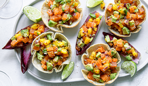 SPAR Mahlzeit! Veganes Lachs-Ceviche mit Avocado
