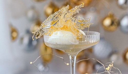 SPAR Mahlzeit! Limetten-Champagner-Sorbet mit Zuckergitter