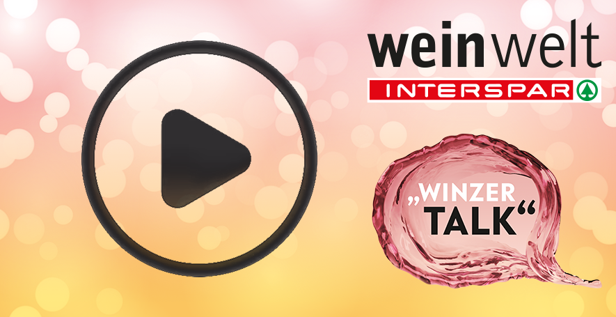 Sujet zum Winter Talk bei INTERSPAR mit einer Sprechblase aus Rotwein