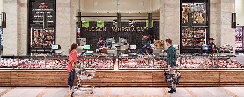 Blick auf die TANN-Abteilung vom INTERSPAR Am Schottentor