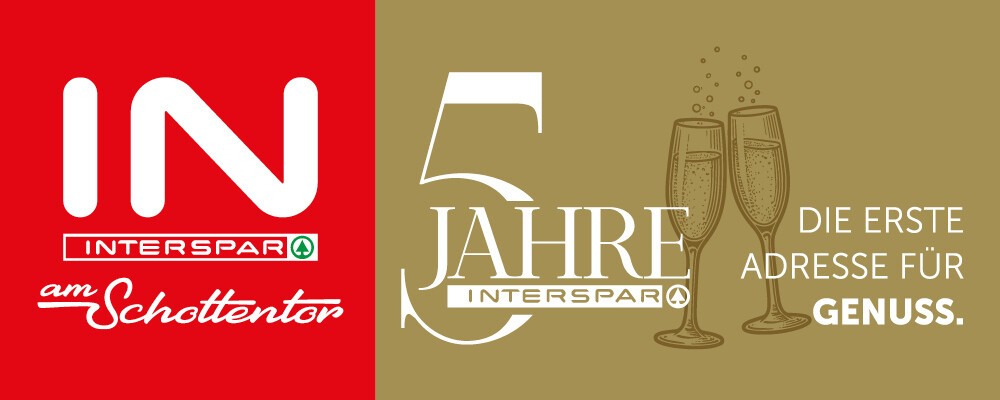 Sujet zum 5-jährigen Jubiläum des INTERSPAR am Schottentor
