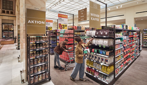 Kaffee-Abteilung im INTERSPAR Am Schottentor
