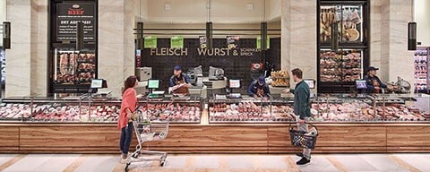 Blick auf die TANN-Abteilung vom INTERSPAR Am Schottentor