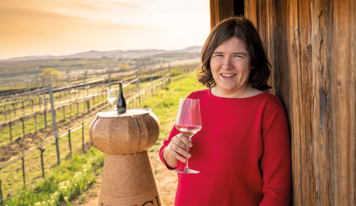 Foto der Inhaberin des Weingut Steininger