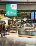 Eingang eines INTERSPAR-Restaurants von Außen