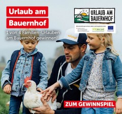 Sujet zum "Urlaub am Bauernhof"-Gewinnspiel 2026