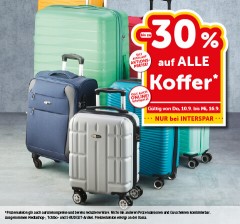 Bis zu -30% auf ALLE Koffer. Gültig von Do, 10.9. bis Mi, 16.9.
