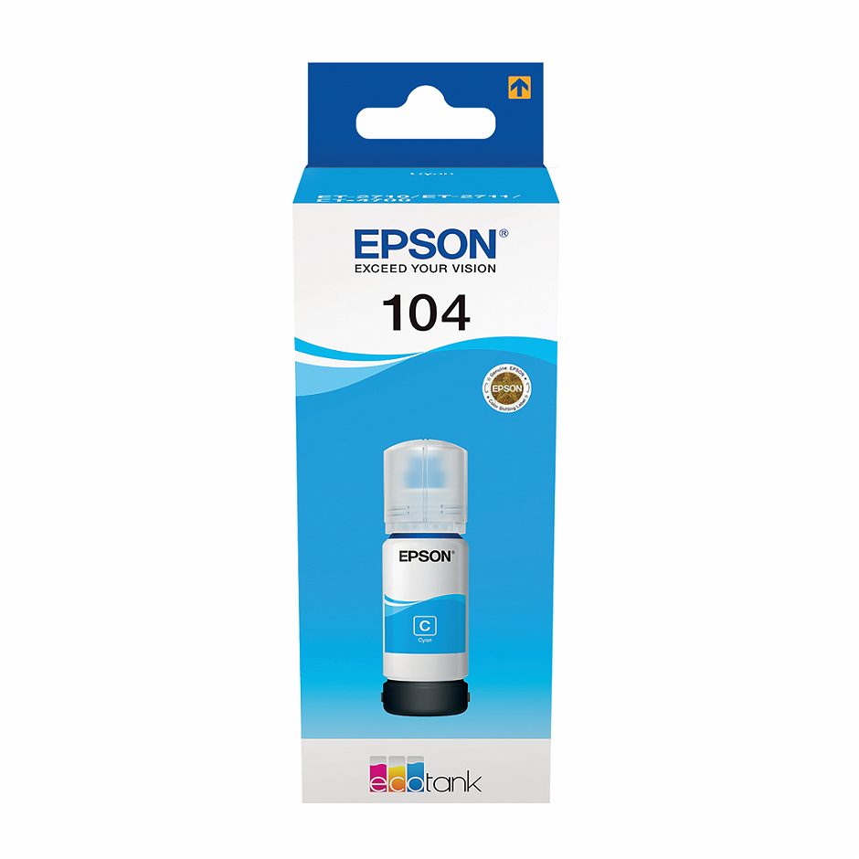 Epson Nachfüllflasche 104 Cyan 65 ML