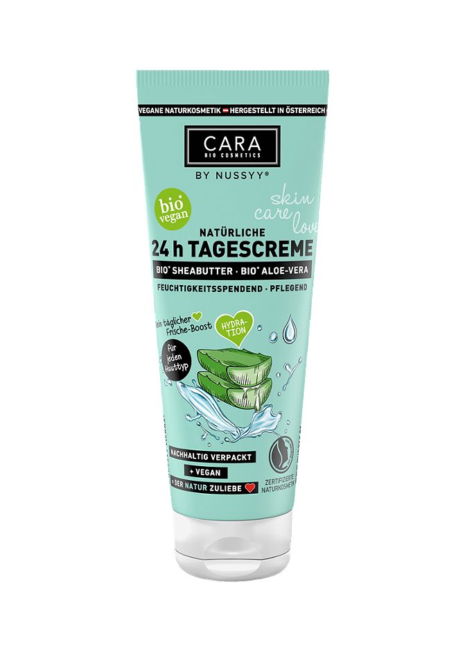 Nussyy CARA BIO COSMETICS Natürliche 24h Tagescreme Bio Sheabutter/Bio Aloe-Vera 75ml