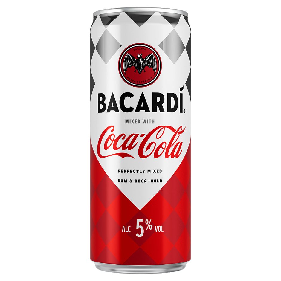 Bacardi mixed with Coca-Cola 250 ML EINWEG mit Pfand