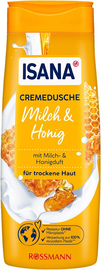 Isana Cremedusche Milch & Honig 300ml