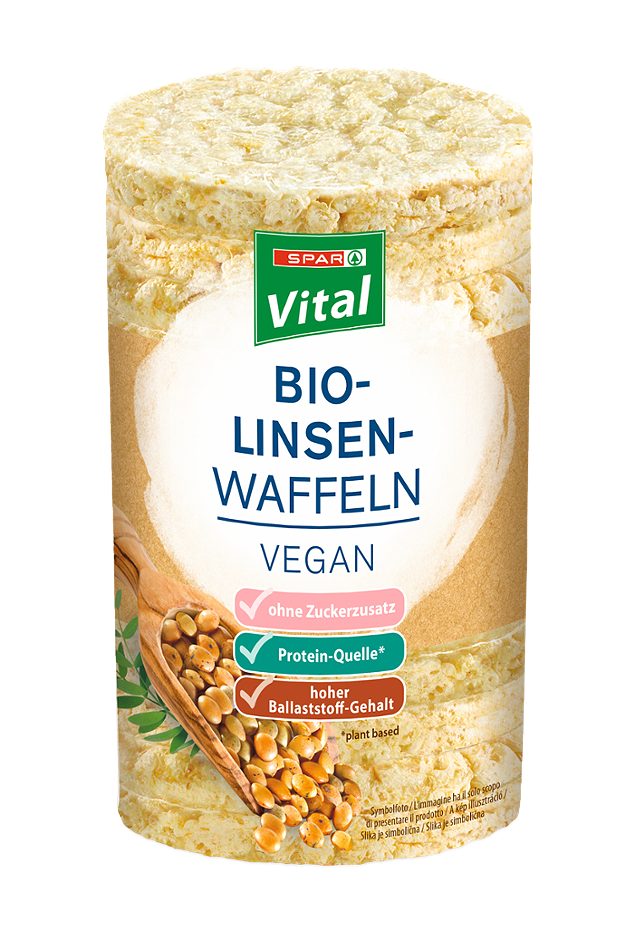 SPAR Vital Bio-Linsen-Waffeln vegan 100 G