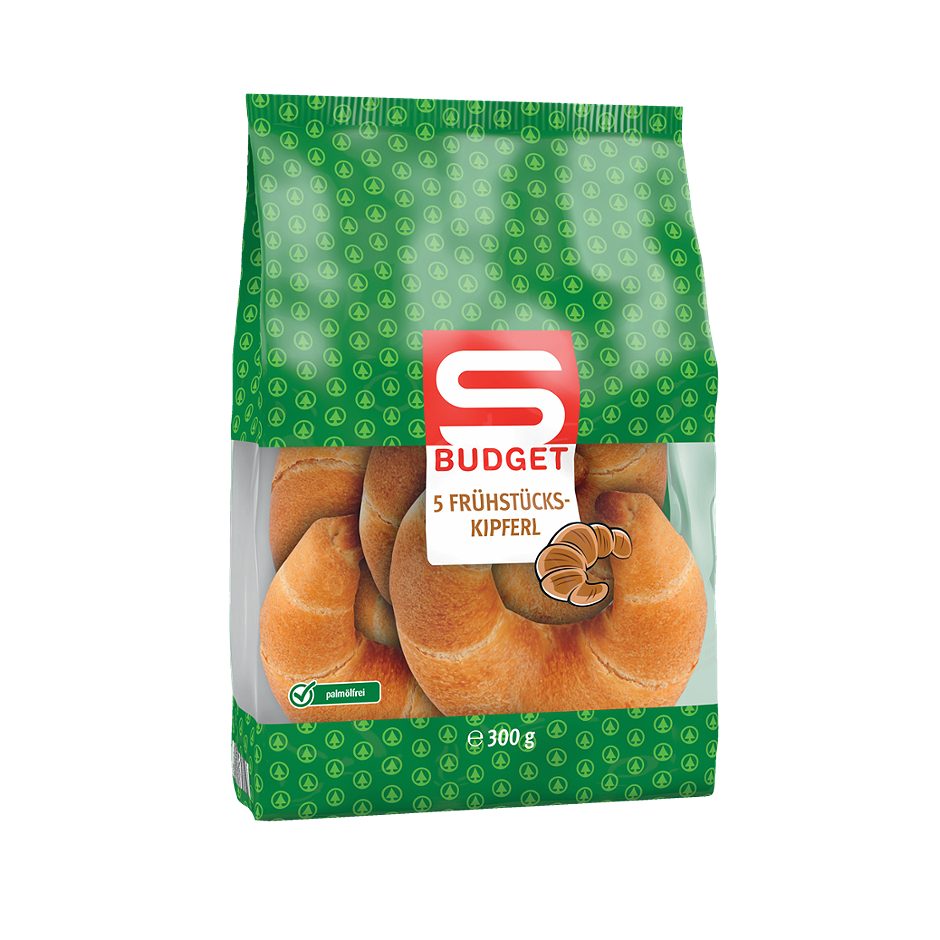 S-BUDGET Frühstückskipferl 5 Stück 300 G