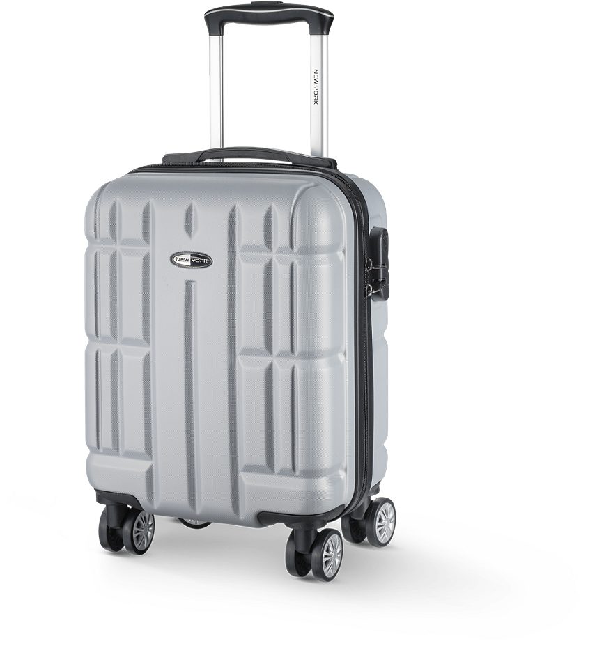 NEW YORK Exclusive Koffer Hartschale Grau 45cm