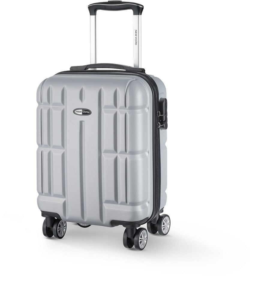 NEW YORK Exclusive Koffer Hartschale Grau 45cm
